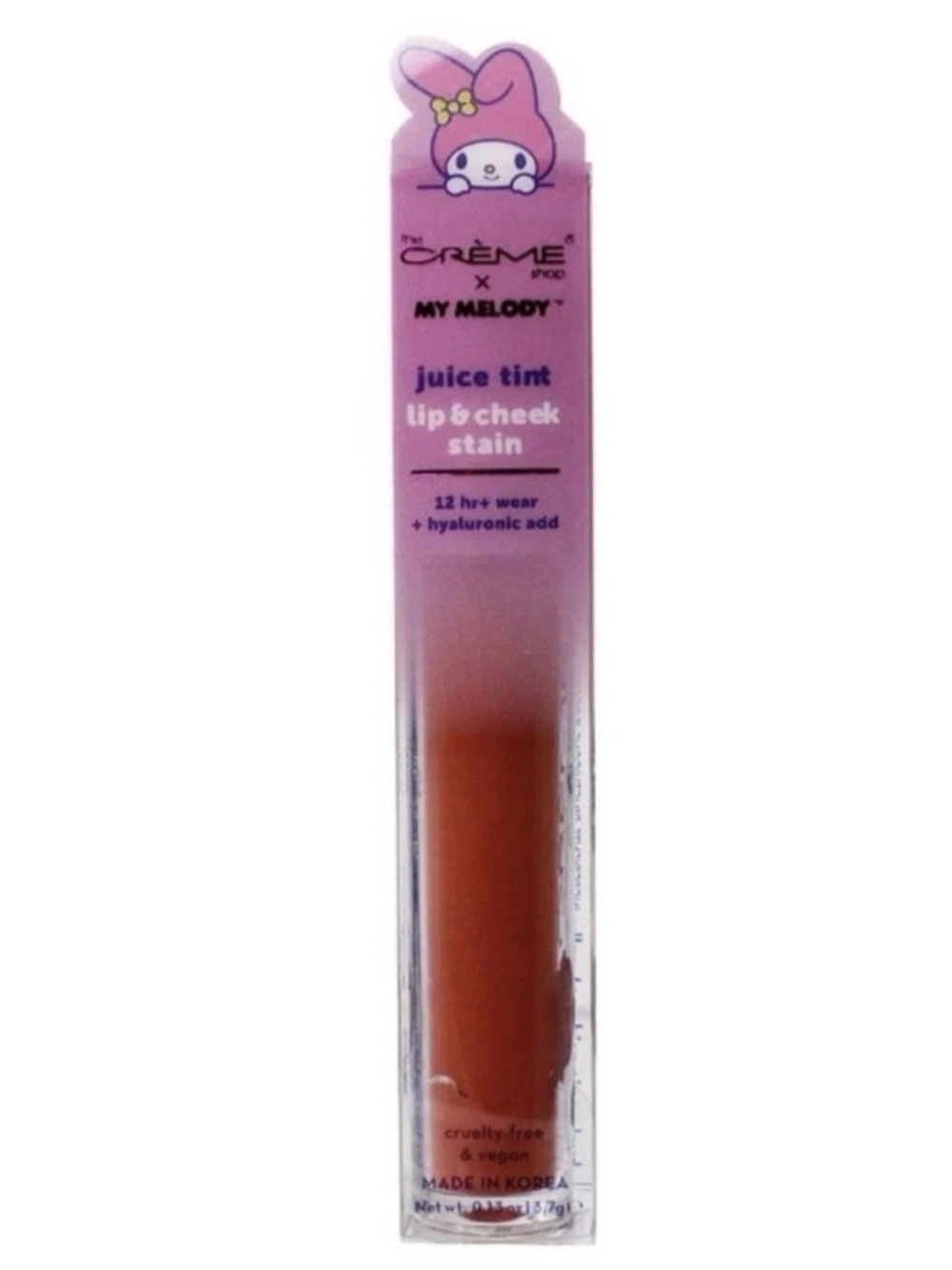 The Crème Shop My Melody Juice Tint Cookie Crush Lip & Cheek Stain NWT